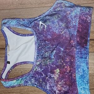 Women's Purple and Blue Sports Bra